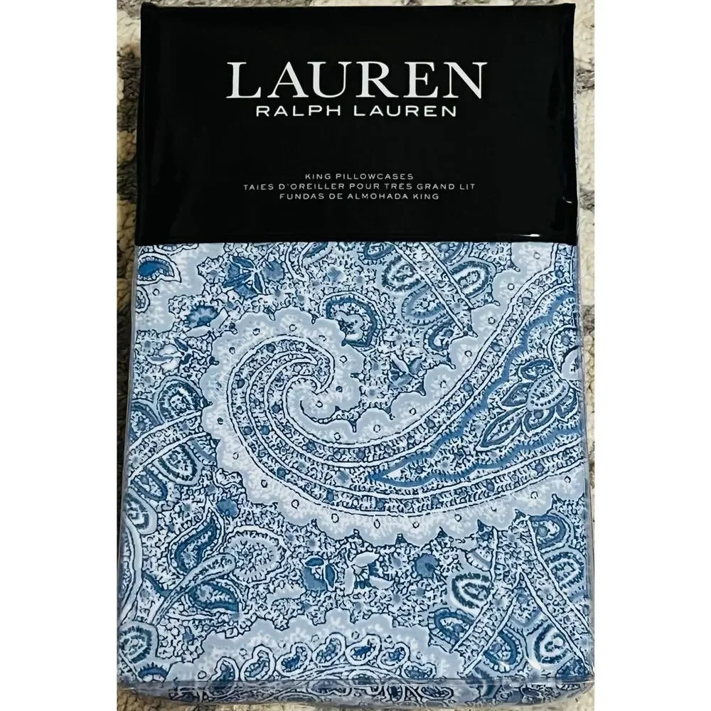 ❤️LAUREN RALPH LAUREN Bantry Paisley Cotton Comforter set & Pillowcase King Sets
